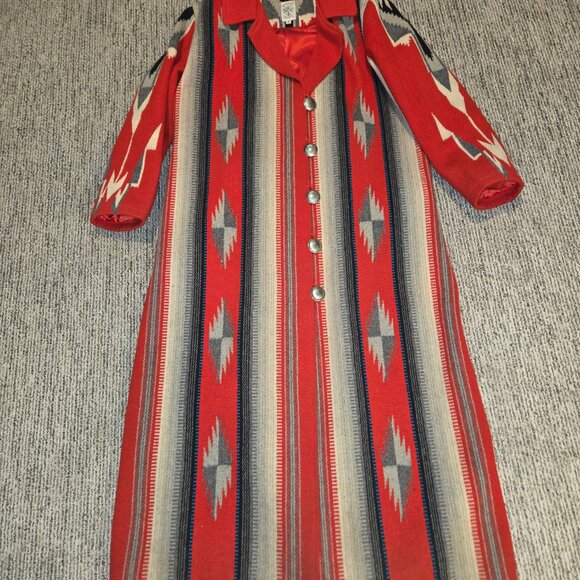 Vintage Chimayo Ortega's Weaving Long Coat - Picture 11 of 13